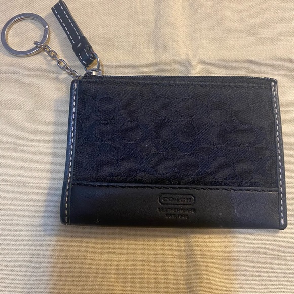 Black Coach keychain Pouch Authentic - Picture 1 of 5